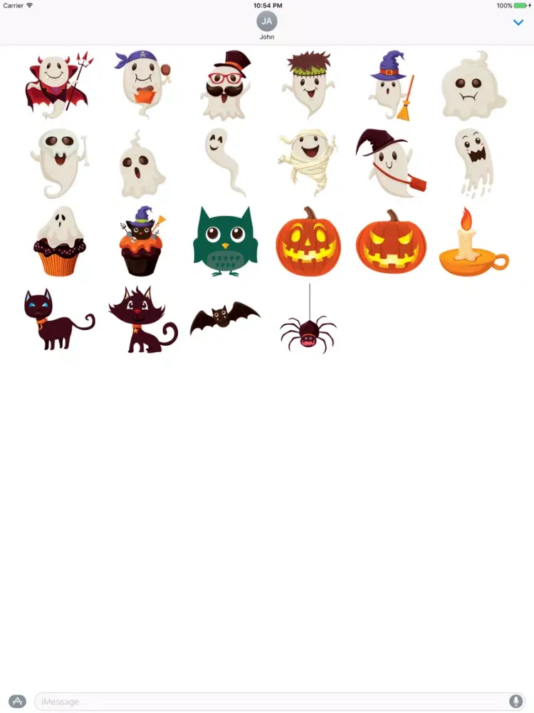 Crazy Halloween Sticker for iMessage #13 iPad 應用截圖