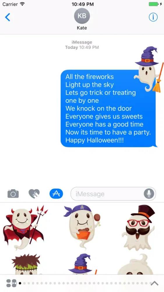 Crazy Halloween Sticker for iMessage #13應用截圖