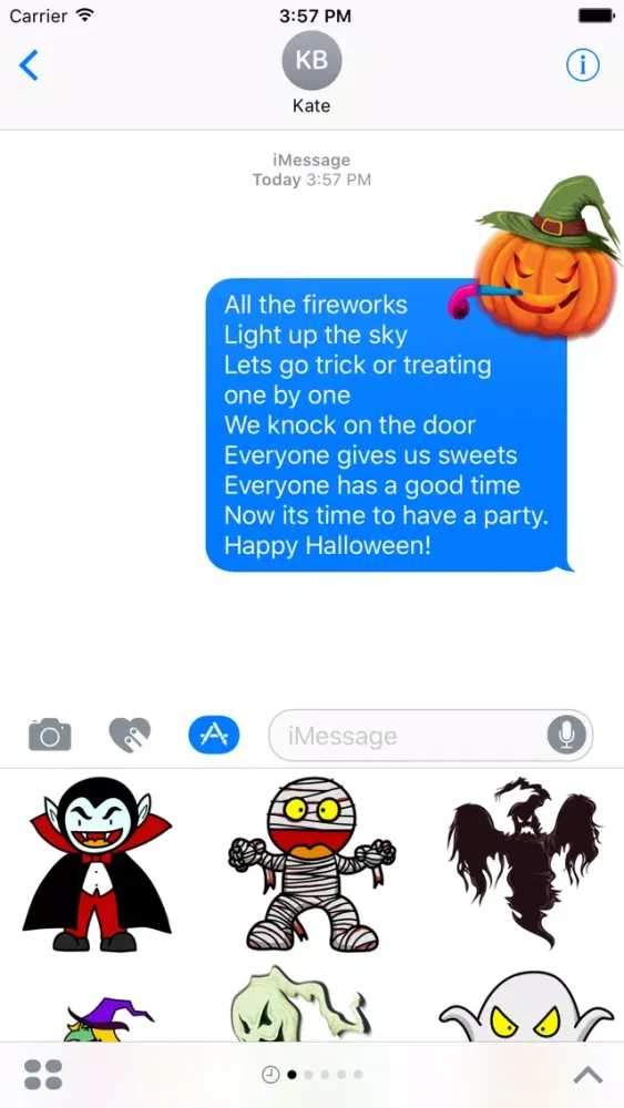 Crazy Halloween Sticker for iMessage #16 Screenshots