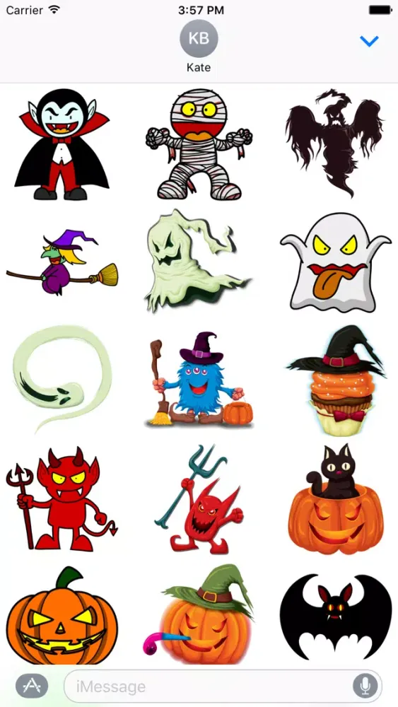 Crazy Halloween Sticker for iMessage #16 Screenshots