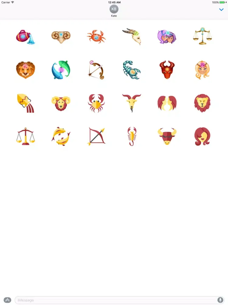 Capturas de pantalla de Horoscopes Sticker #1 iPad 