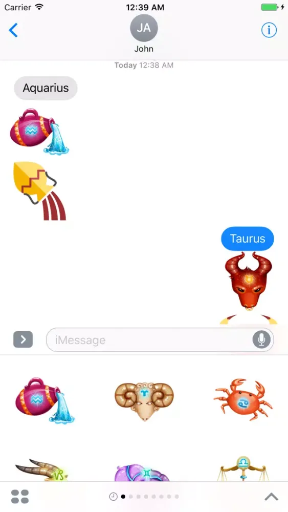 Capturas de pantalla de Horoscopes Sticker #1