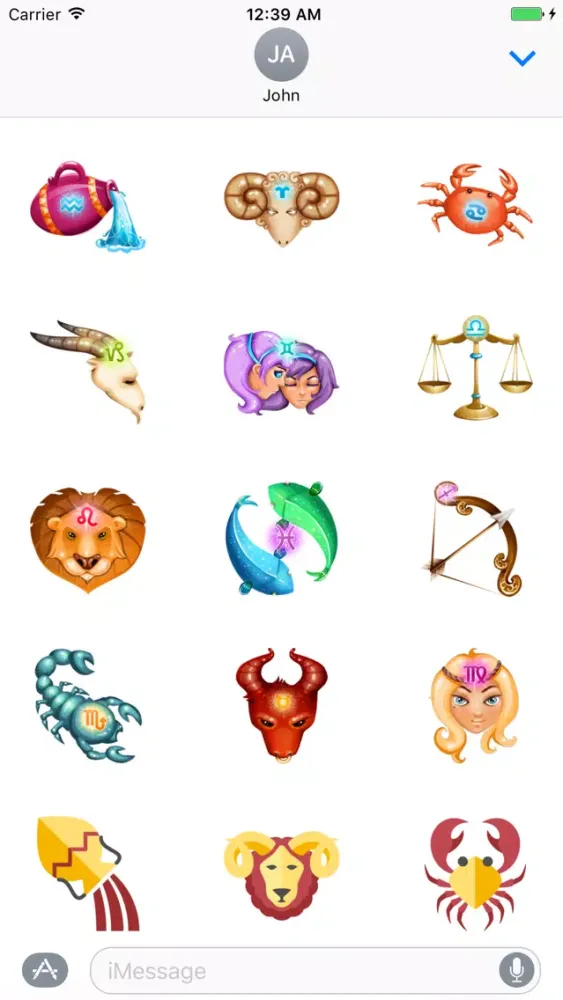 Capturas de pantalla de Horoscopes Sticker #1