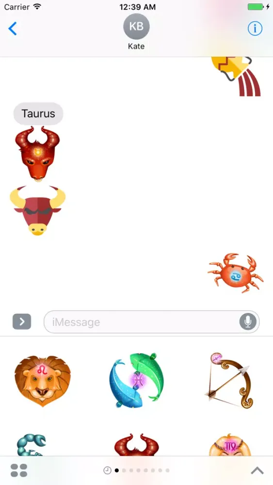 Capturas de pantalla de Horoscopes Sticker #1