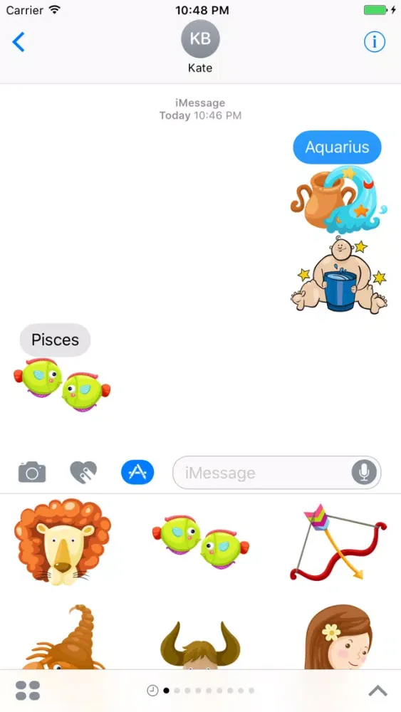 Screenshot di Horoscopes Sticker #2