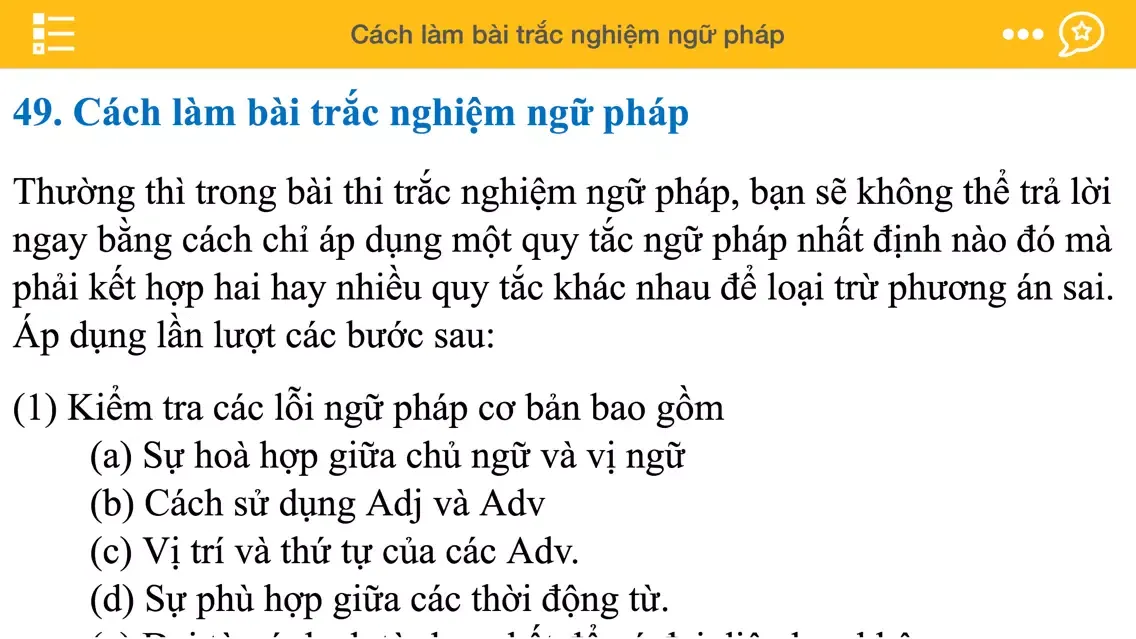 Capturas de pantalla de Ngữ pháp tiếng Anh - English Grammar