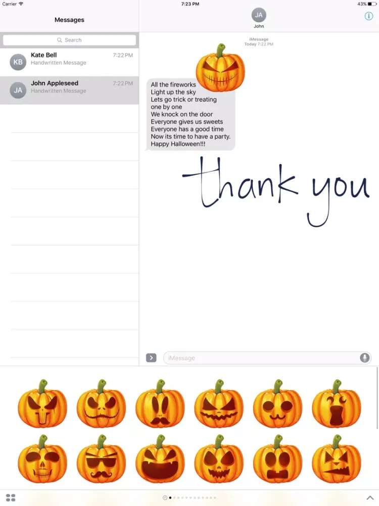 Pumpkin Halloween Emoji Sticker #3 iPad  স্ক্রিনশট