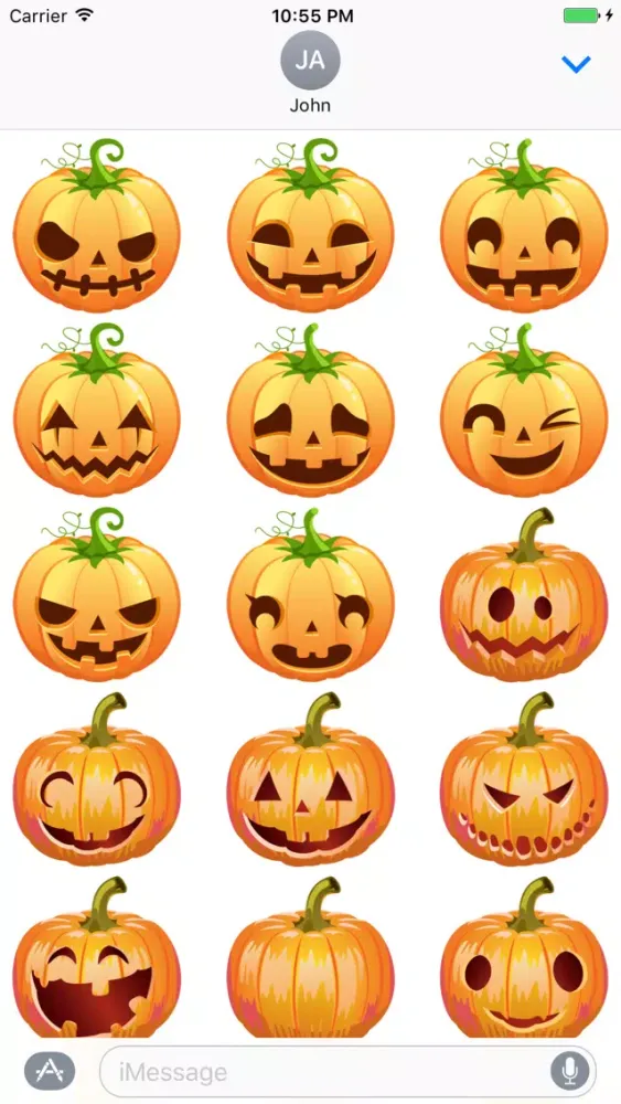 Pumpkin Halloween Emoji Sticker #6應用截圖