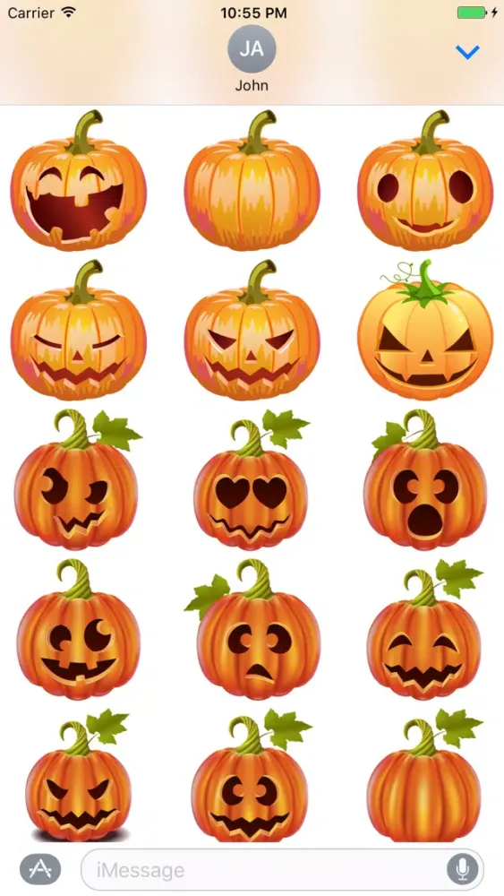 Pumpkin Halloween Emoji Sticker #6應用截圖