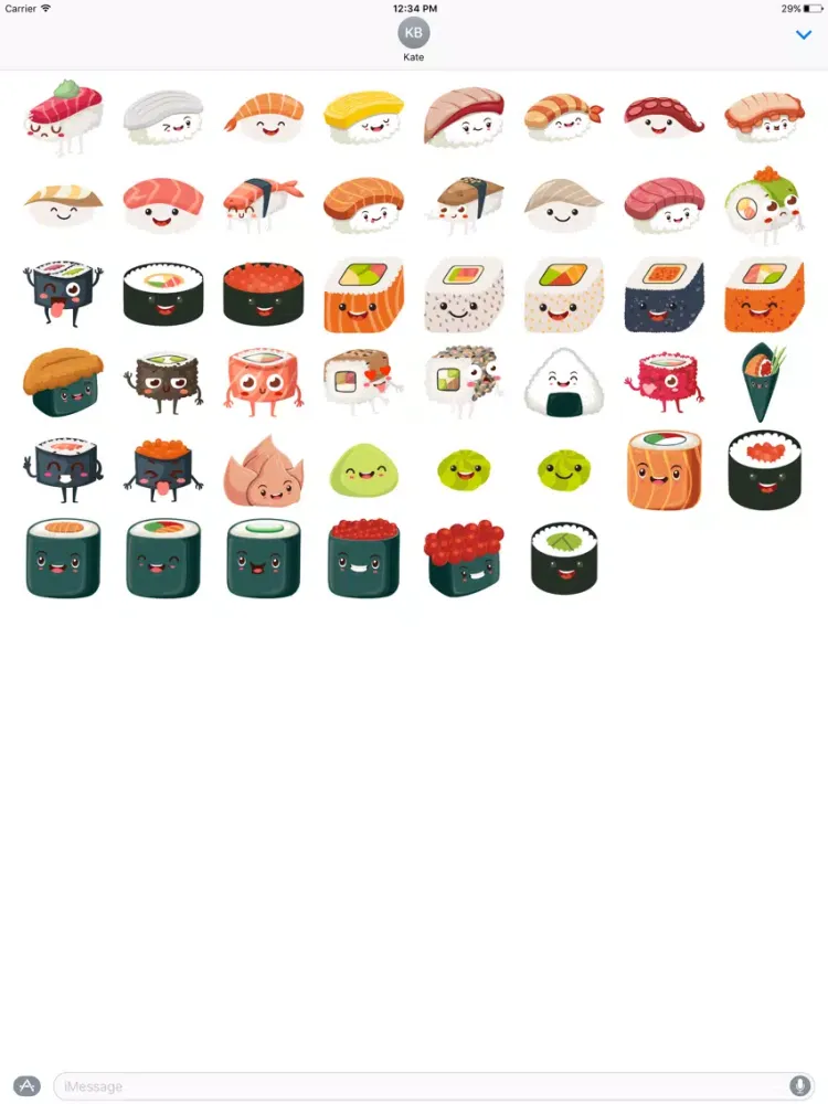 صور Sushi Stickers for iMessage #5 iPad 