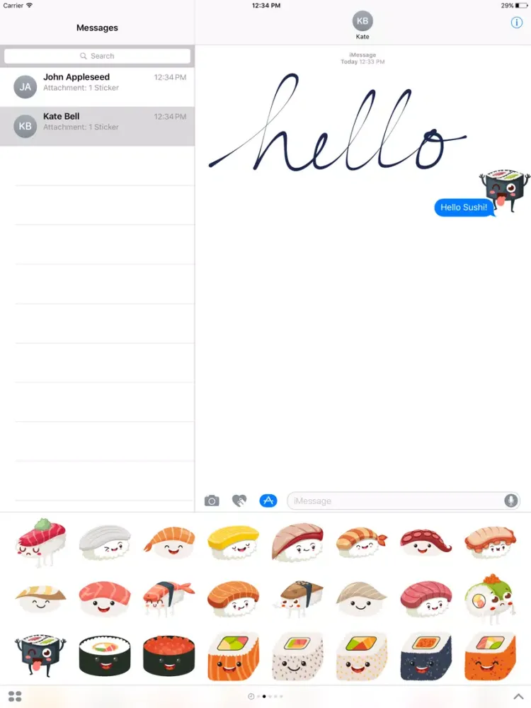 صور Sushi Stickers for iMessage #5 iPad 