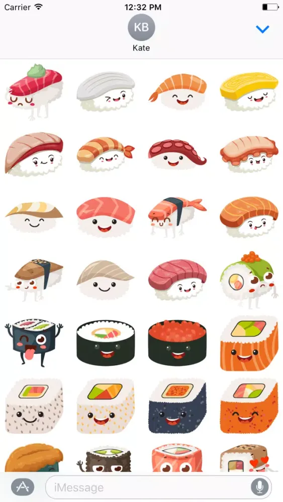 صور Sushi Stickers for iMessage #5