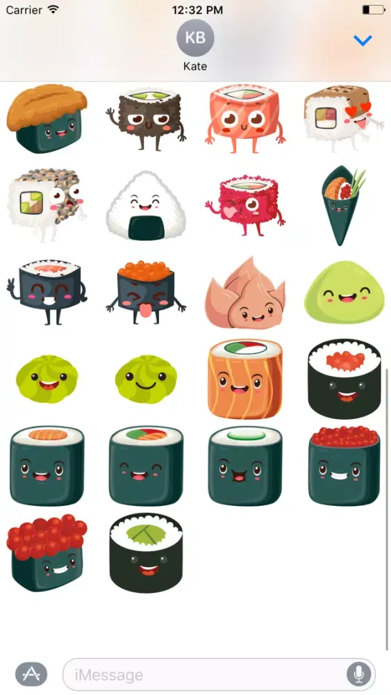 صور Sushi Stickers for iMessage #5