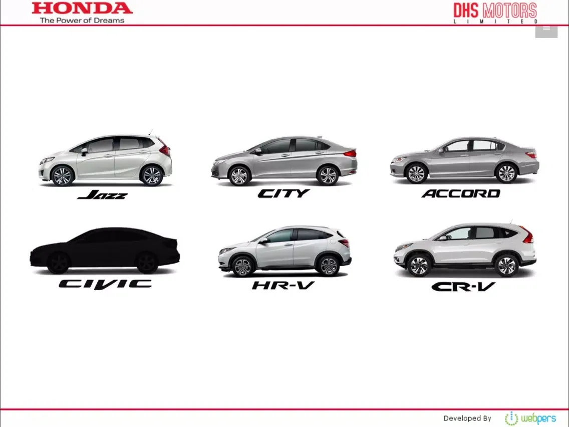 DHS Motors Honda Bangladesh iPad  স্ক্রিনশট