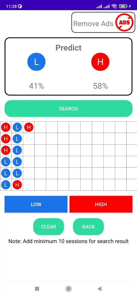 High - Low Predict Tool应用截图