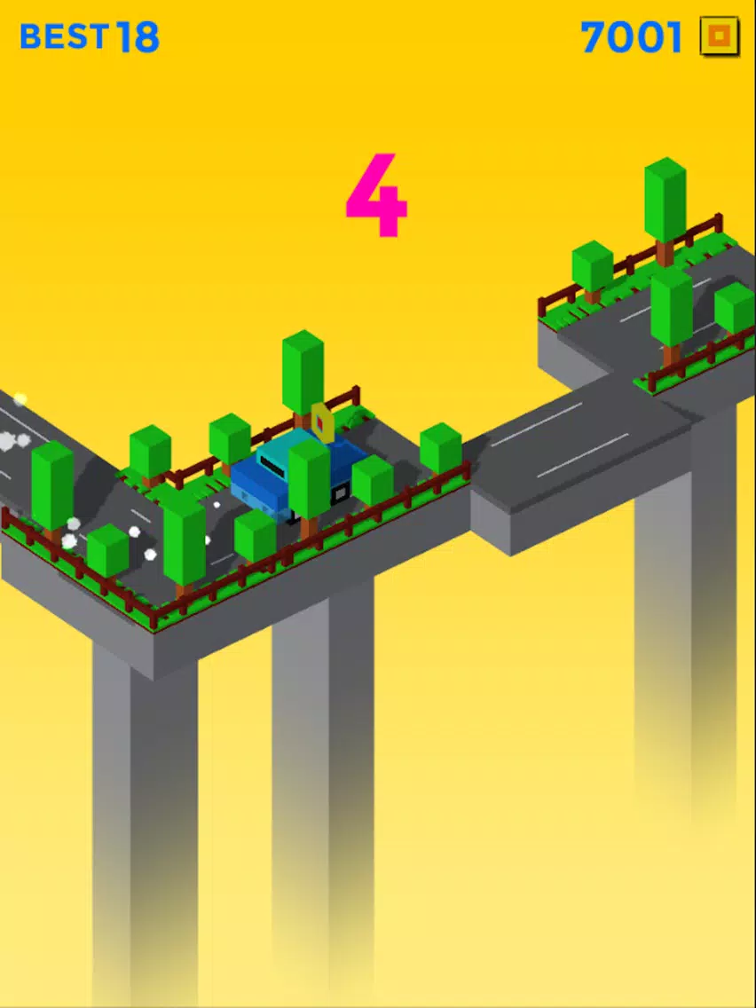 Ảnh chụp màn hình của Endless Bridge Car iPad 
