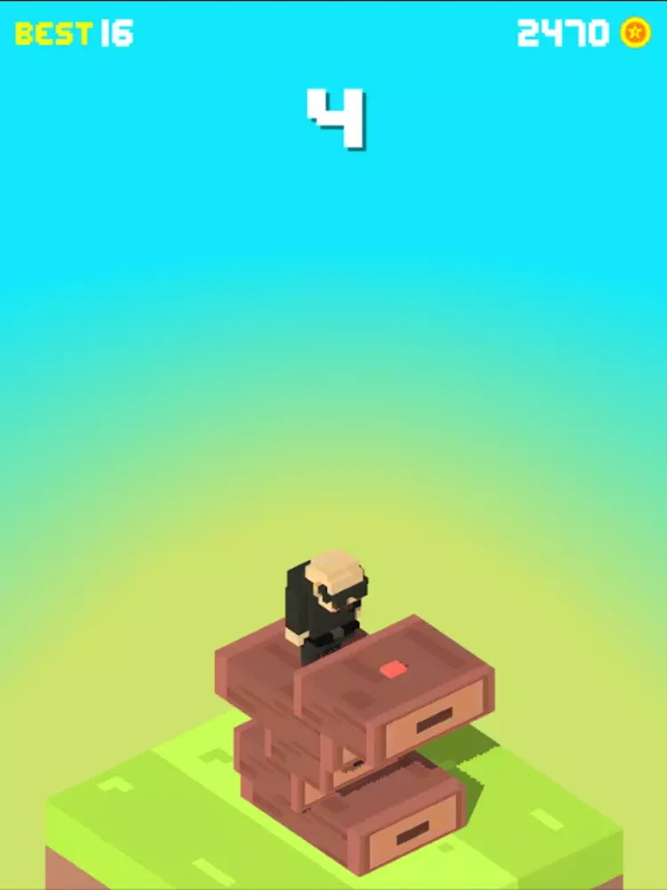 Tangkapan skrin Hoppy Stacking iPad 
