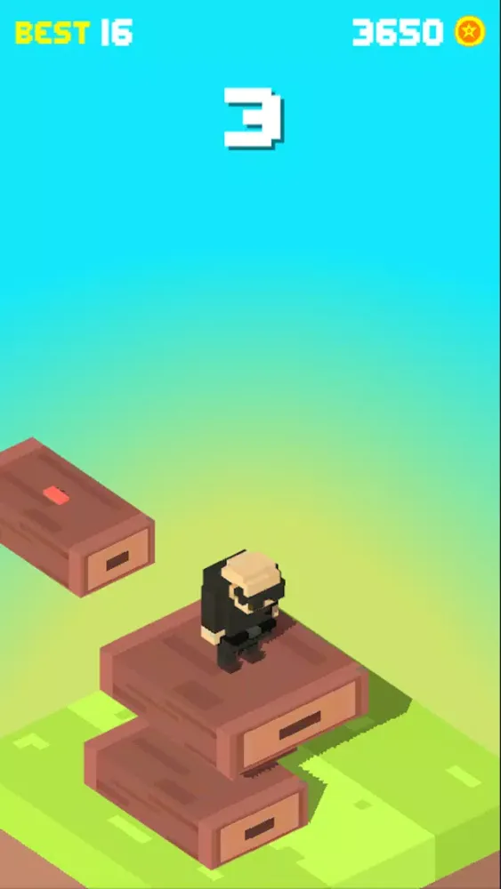 Tangkapan skrin Hoppy Stacking