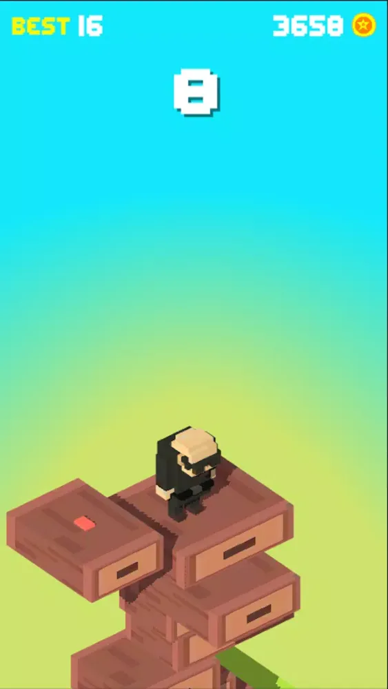 Tangkapan skrin Hoppy Stacking