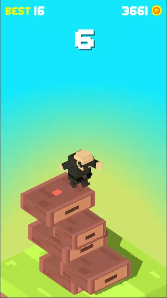 Tangkapan skrin Hoppy Stacking