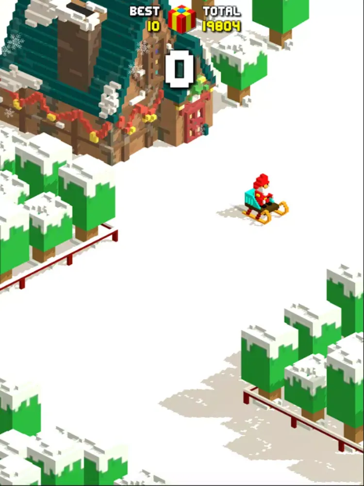 Tangkapan skrin Sliding Santa Claus iPad 