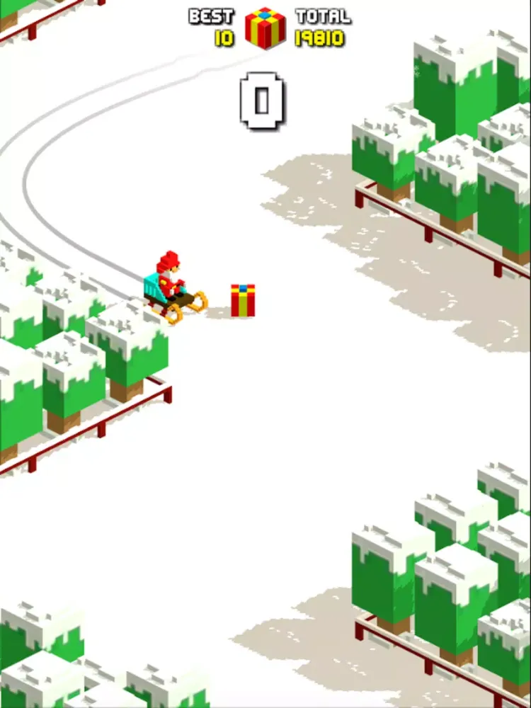 Tangkapan skrin Sliding Santa Claus iPad 