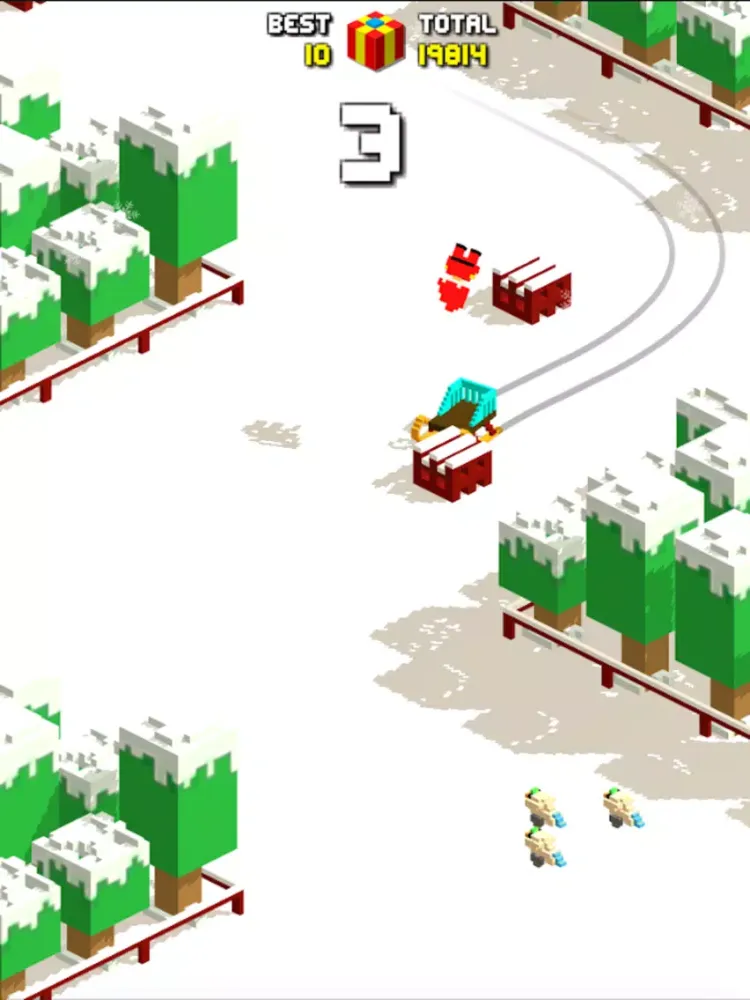 Tangkapan skrin Sliding Santa Claus iPad 