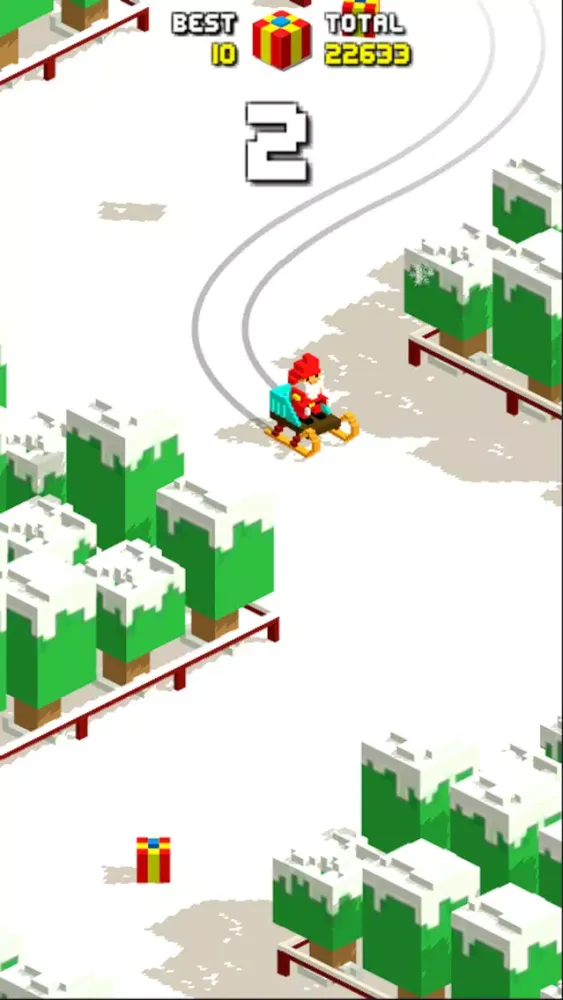 Tangkapan skrin Sliding Santa Claus