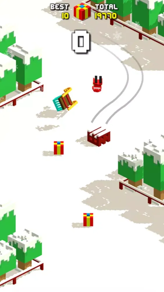 Tangkapan skrin Sliding Santa Claus