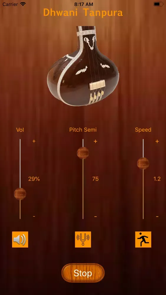 Capturas de tela do Dhwani Tanpura - Shruti Box