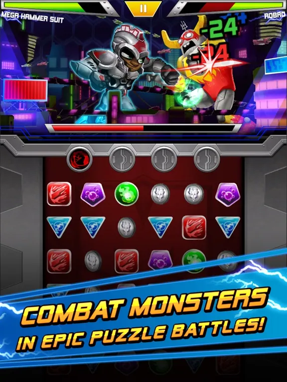 Capturas de tela do Massive Monster Mayhem Match iPad 