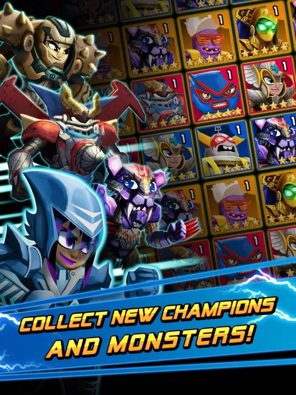 Capturas de tela do Massive Monster Mayhem Match iPad 