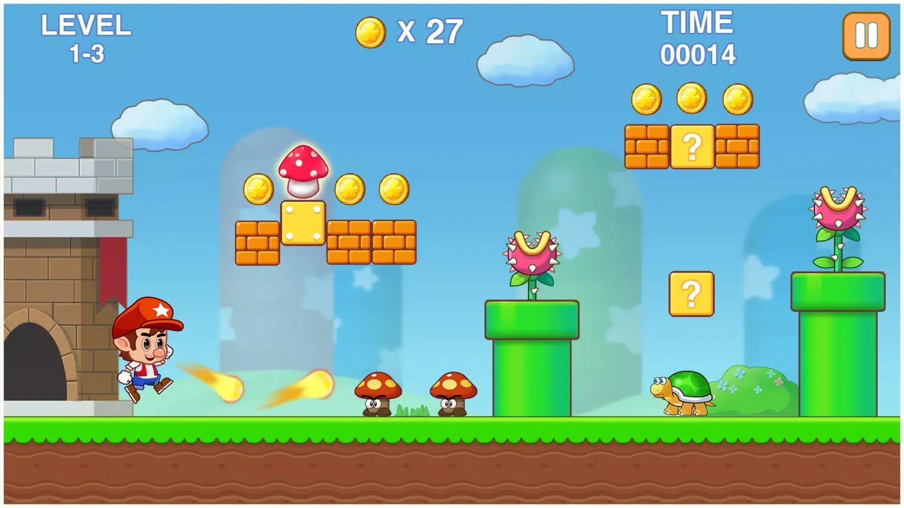 Super Bobby Bros :Running Game Screenshots