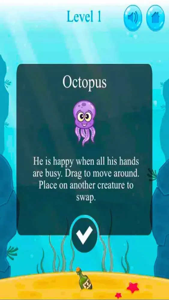 Tangkapan skrin Aqua Friends Puzzle Pro