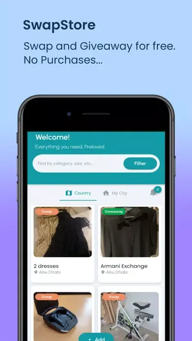 Capturas de tela do Swap Store - UAE Marketplace