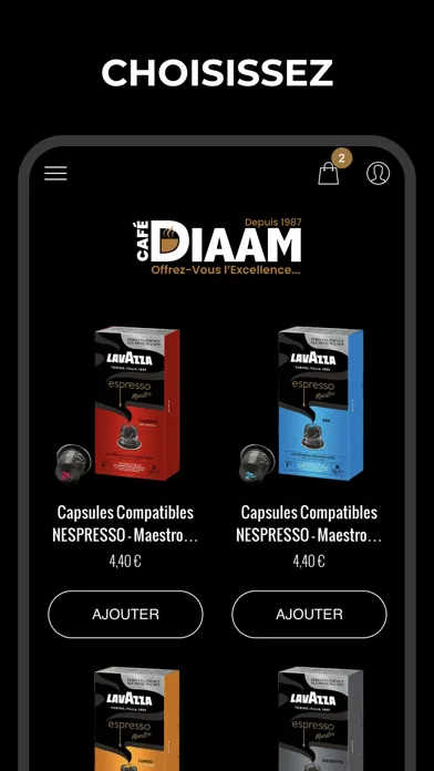 Tangkapan layar Café DIAAM