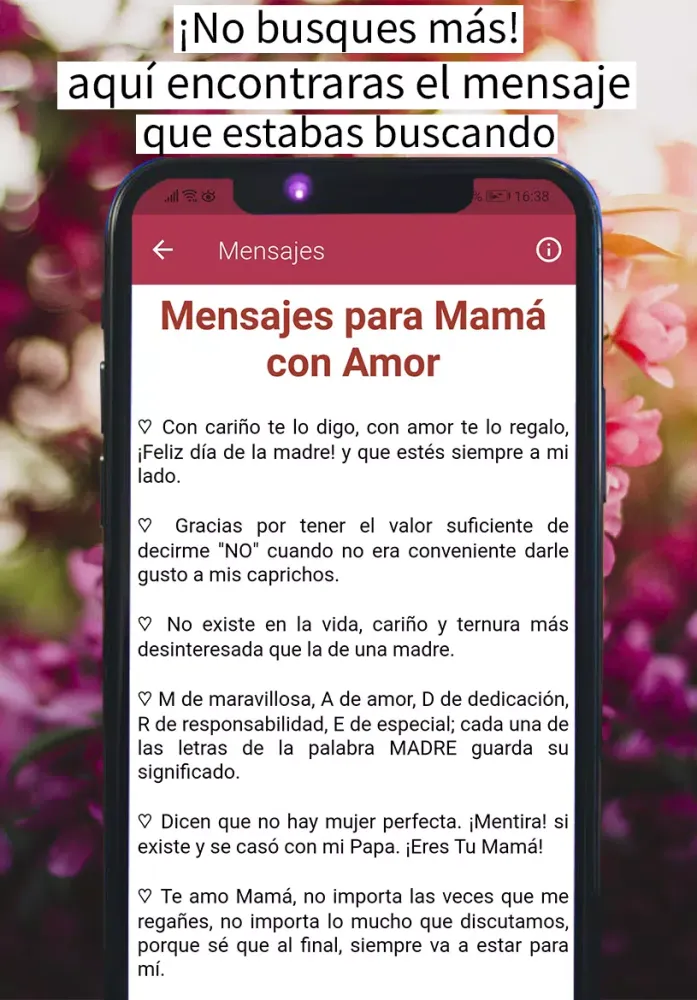 Tangkapan skrin Feliz Día de la Madre 2025