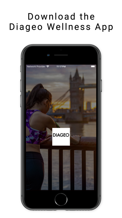 Tangkapan skrin Diageo Health & Wellbeing App