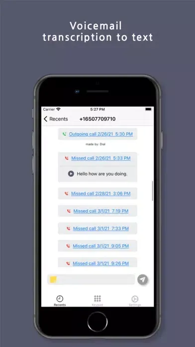 Tangkapan layar Dial: Second Phone Number