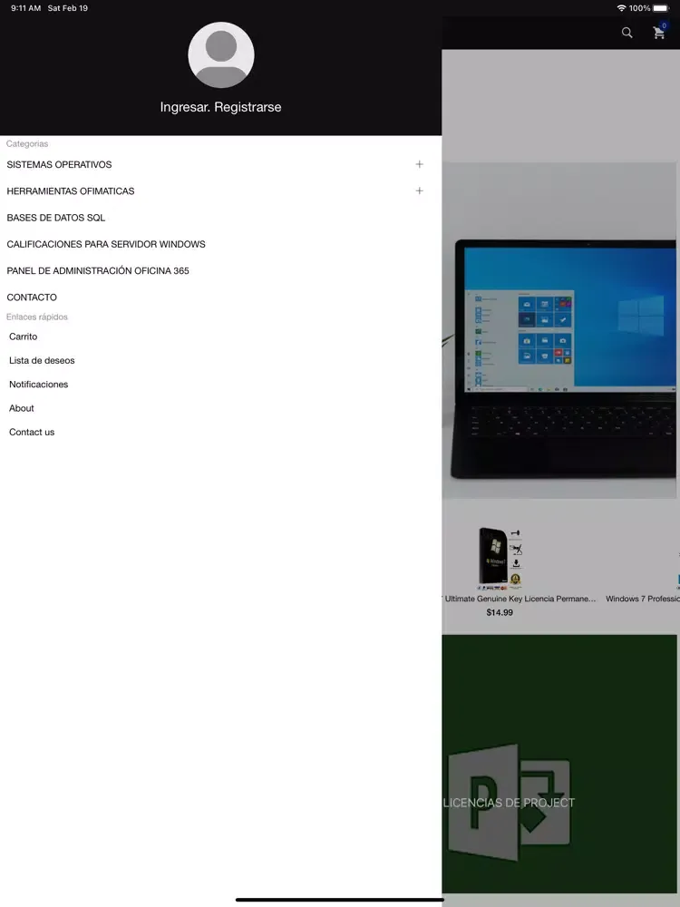 Captures d'écran de Diamant Server Software iPad 