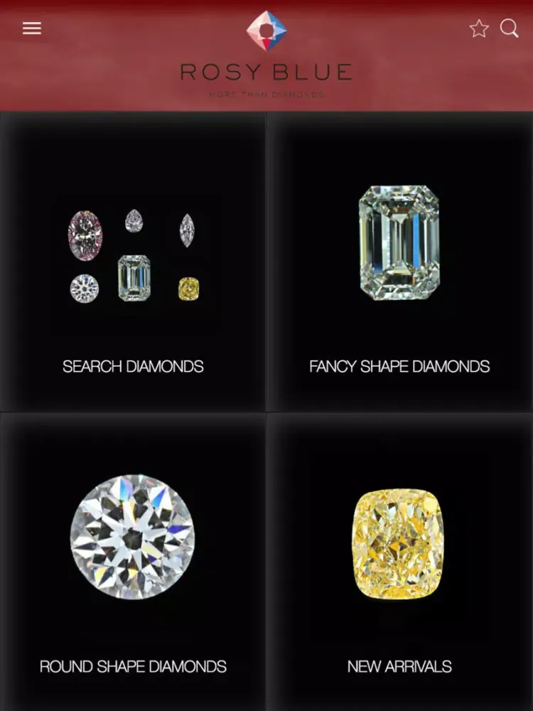 Rosy Blue Diamonds iPad  Screenshots
