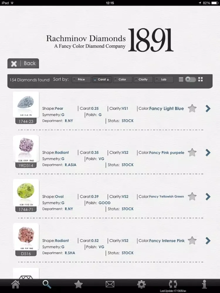 Rachminov Diamonds iPad  سکرین شاٹس