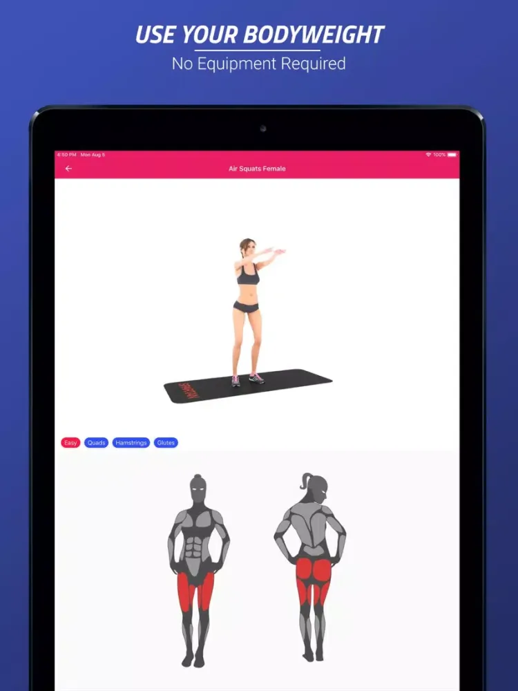 Butt & Legs Workout Challenge iPad  স্ক্রিনশট
