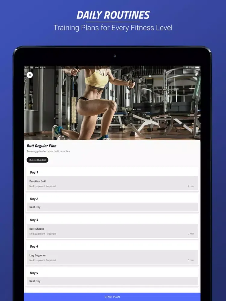 Butt & Legs Workout Challenge iPad  স্ক্রিনশট