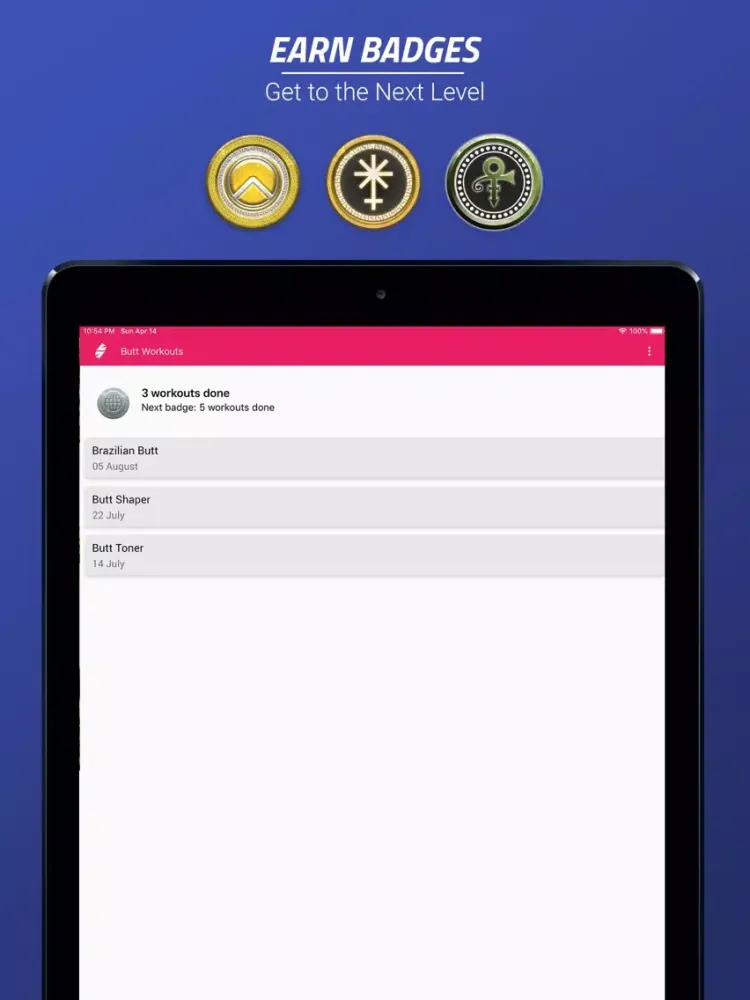 Butt & Legs Workout Challenge iPad  স্ক্রিনশট