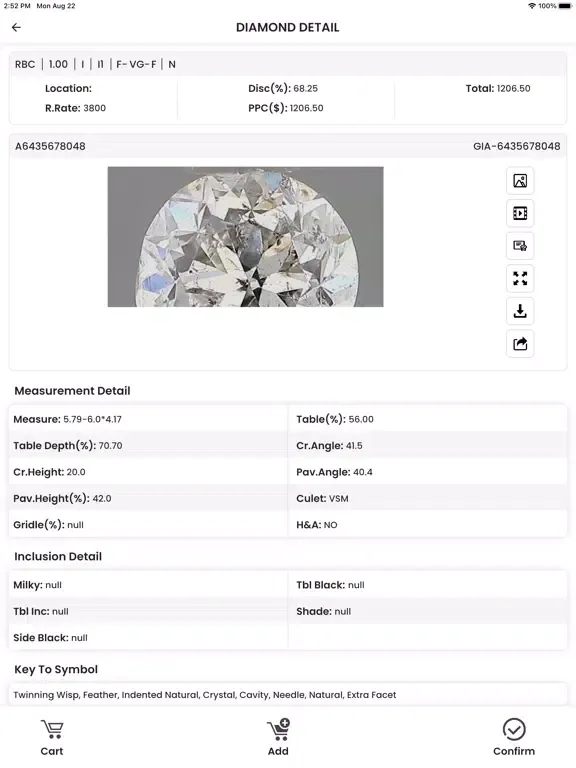 Ảnh chụp màn hình của PSH Diam iPad 