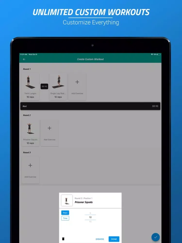 7 Minutes Workouts PRO iPad  Ekran Görüntüleri