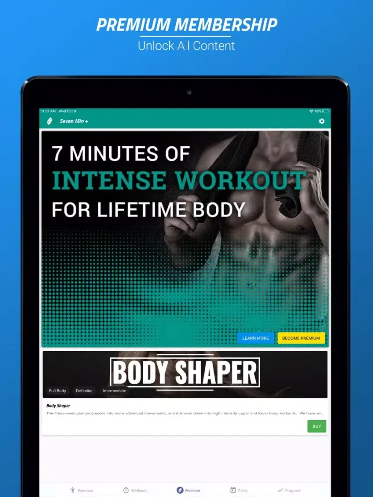 7 Minutes Workouts PRO iPad  Ekran Görüntüleri
