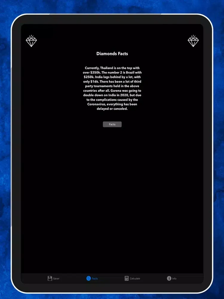 Скриншоты New Diamond Saver for Freefire iPad 