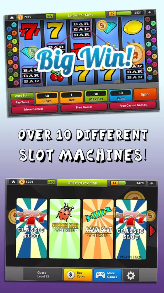 Las Vegas Casino Slots - Free slot machine with good luck bonus games Screenshots
